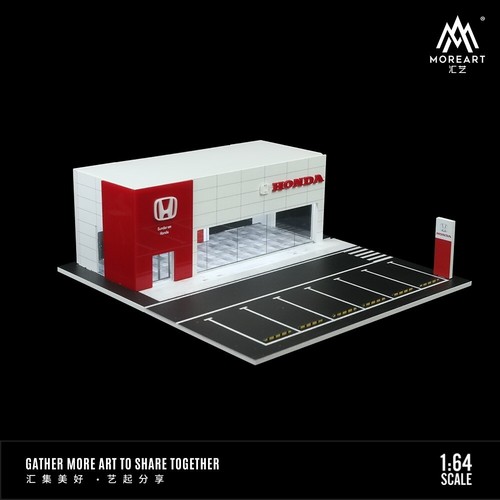Diorama 1:64 Car Garage Model LED City Car Showroom Scene Display Building Model - Picture 88 of 102