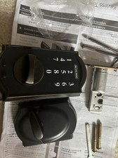 Schlage BE375 CAM 716 programmable deadbolt, Keyless Touchscreen Aged Bronze.