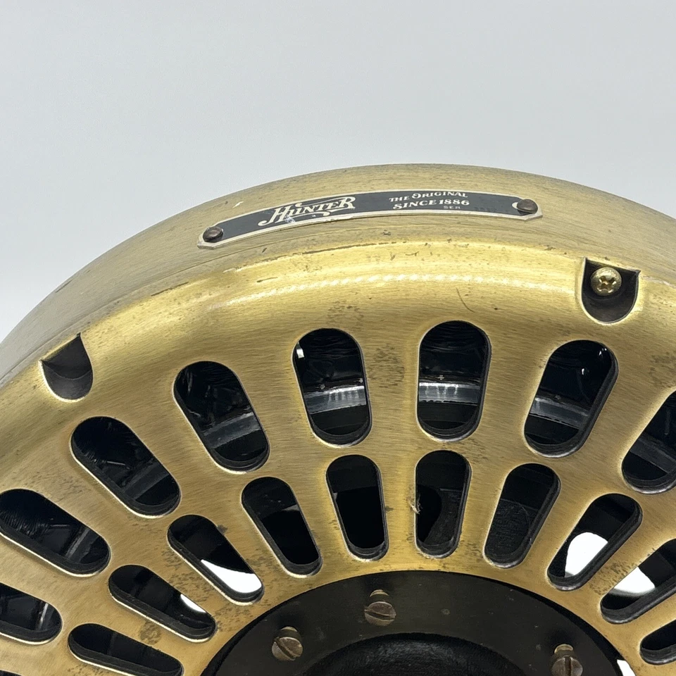 Nonworking Robbins Myers Hunter Original Fan Motor Brushed Brass Mod 22823 As-is - Image 3 of 4