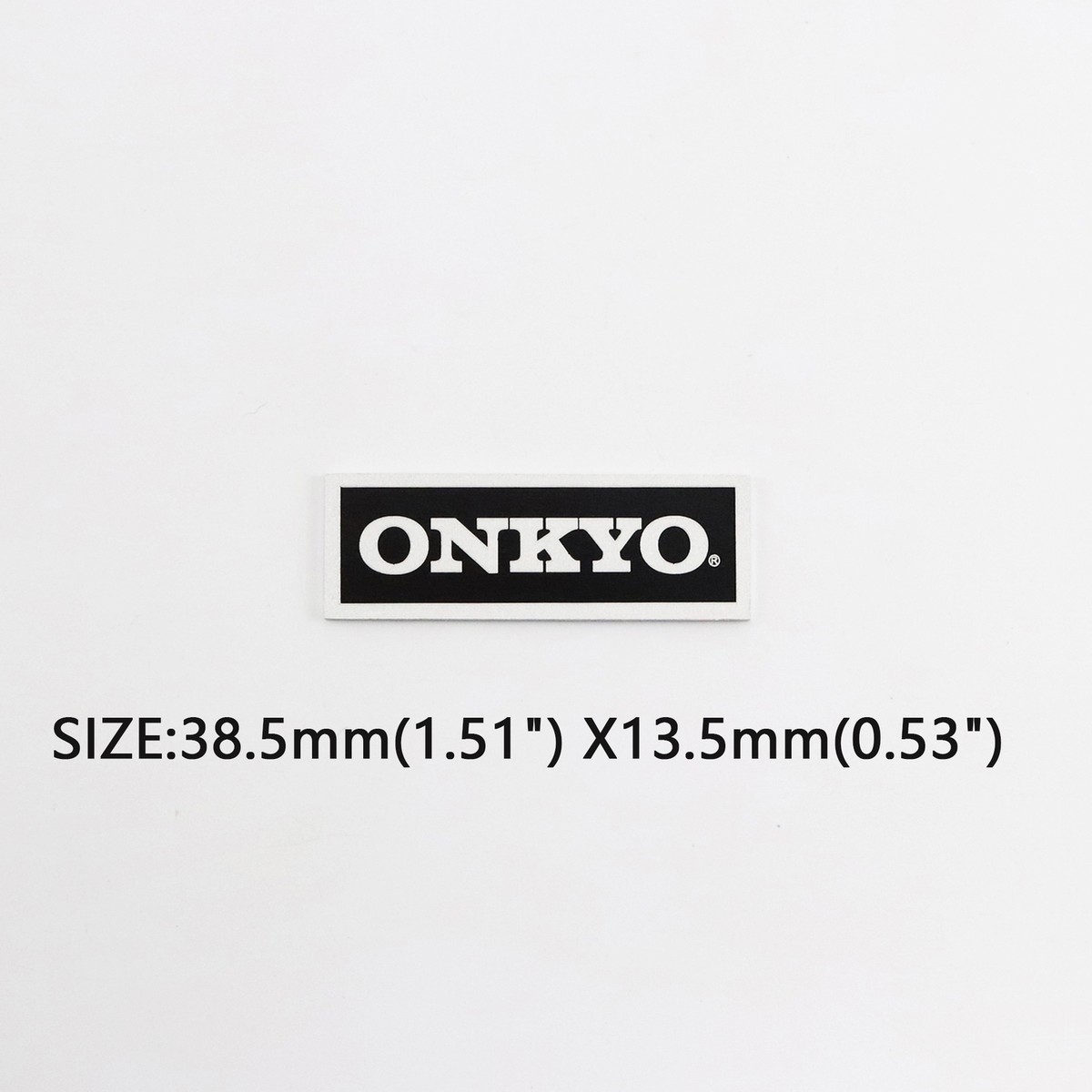 Onkyo Logo Badge Emblem for Turntable Base Plinth 38.5mm