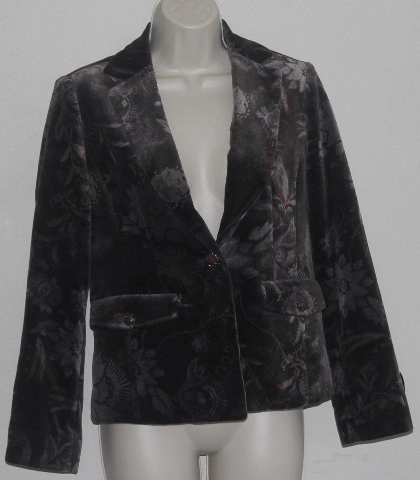 Chaqueta de vestir de terciopelo para mujer Niedieck brillante 100 % viscosa talla: 90 Alemania PAT Foto 3 de 4