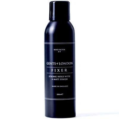 Gents of London Fixer Hair Spray For Men, Strong Hold, Matt, Texturising 200ml