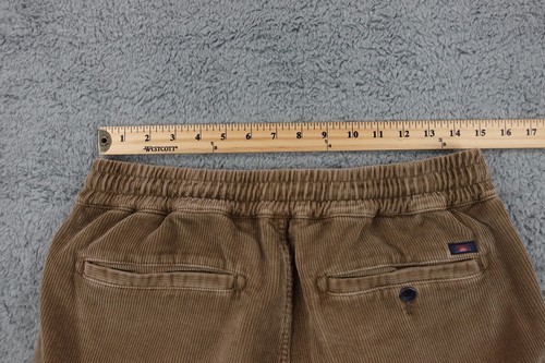 Pantalones Faherty Hombres Medianos Marrón Pana Elastizados Cintura Elástica Cordón Bolsillos - Imagen 9 de 18