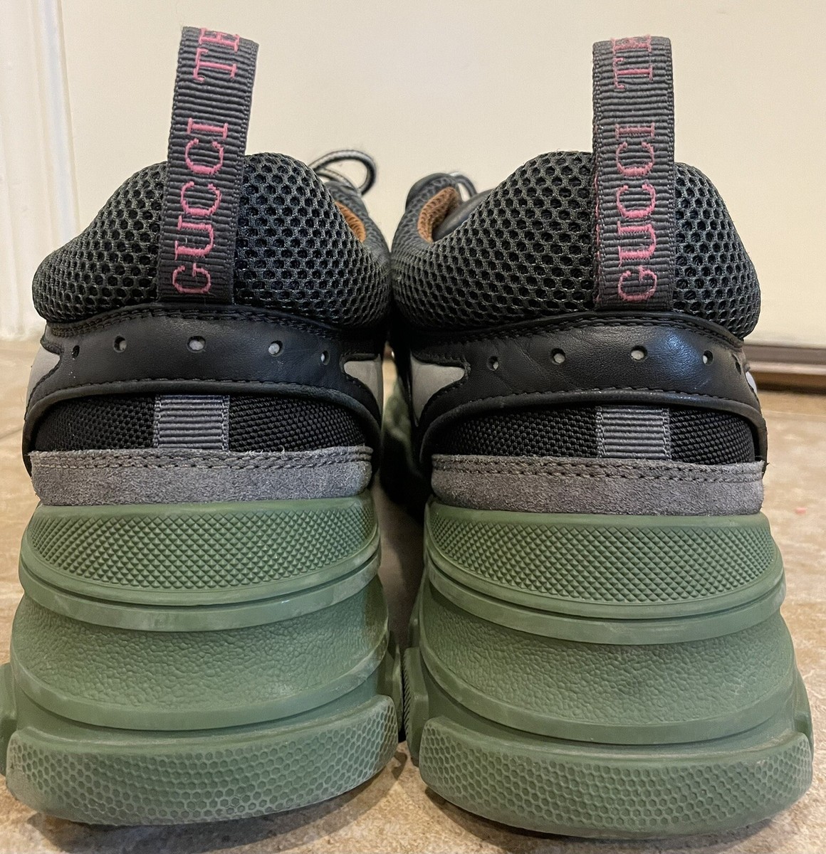$980 Gucci Flashtrek SEGA Green 543162 GGZ70 1262 Mens Size $980 Gucci Flashtrek SEGA Green 543162 GGZ70 1262 Mens Size