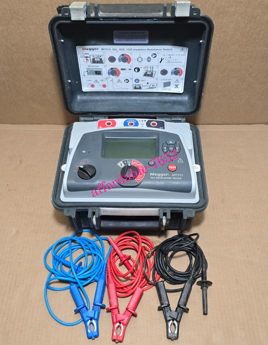 NEW Megger MIT515 5kV Insulation Resistance Tester Meter FedEx or