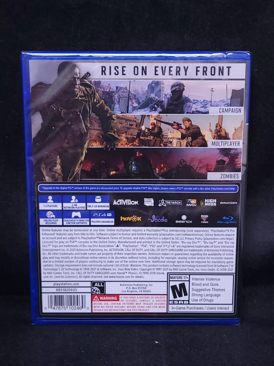 CoD Call of Duty VANGUARD - PS4 PlayStation 4 Factory Sealed - PS5 Upgrade  US for Sale in Beaverton, OR - OfferUp