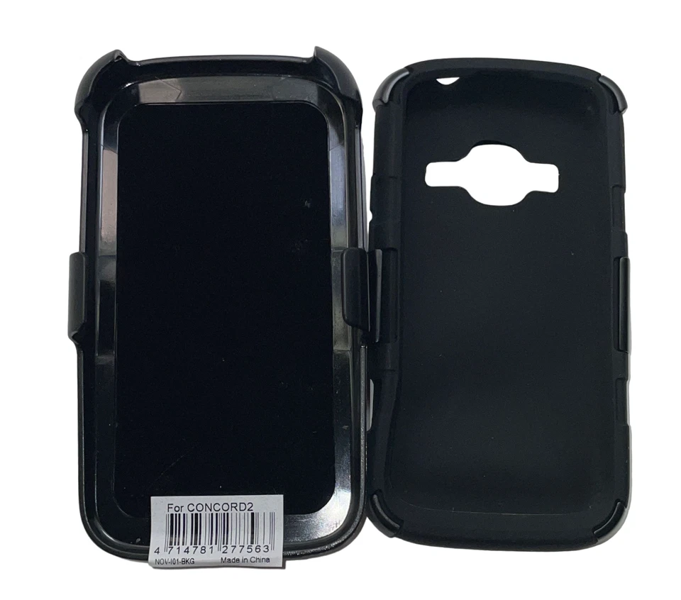 Cellairis Phone Case with Stand for ZTE Concord II, Militia Black/Black - Image 4 of 4