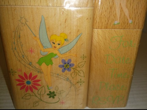DISNEY TINKERBELL RUBBER STAMP ASSORTMENT, ALL NIGHT MEDIA, SET OF 4, NIB - Picture 5 of 6
