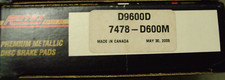 Front Disc Brake Pad Set, Semi-Metallic - Rotex D9600D