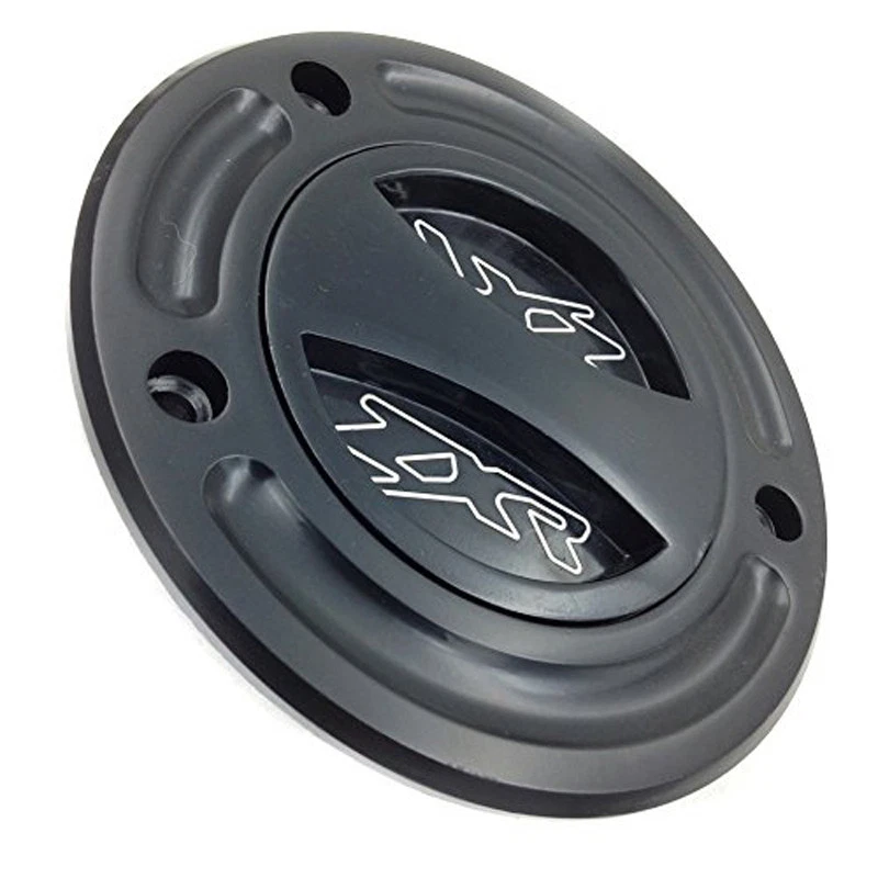 Tanque de combustible con tapa de gas negro para Kawasaki ZX14 Z1000 ZX10R ZX9R ZX6RR ZX6R 650R/ER-6 Foto 3 de 4