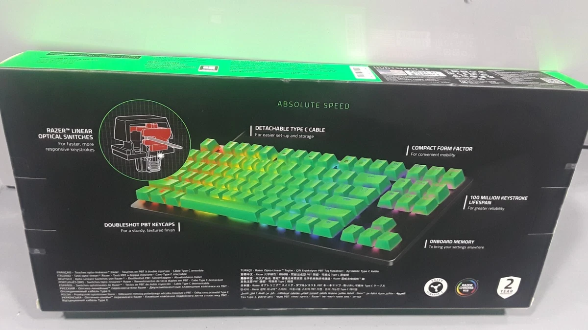Razer Huntsman Tournament Edition TKL Gaming Keyboard 811659033529 
