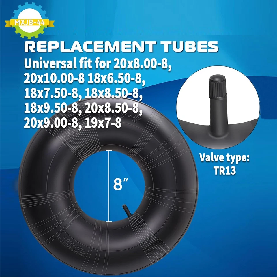 2* 20x8,00-8 20x8-8 20x10,00-8 20x10-8 tubo interior neumático cortacésped tractor Foto 2 de 4