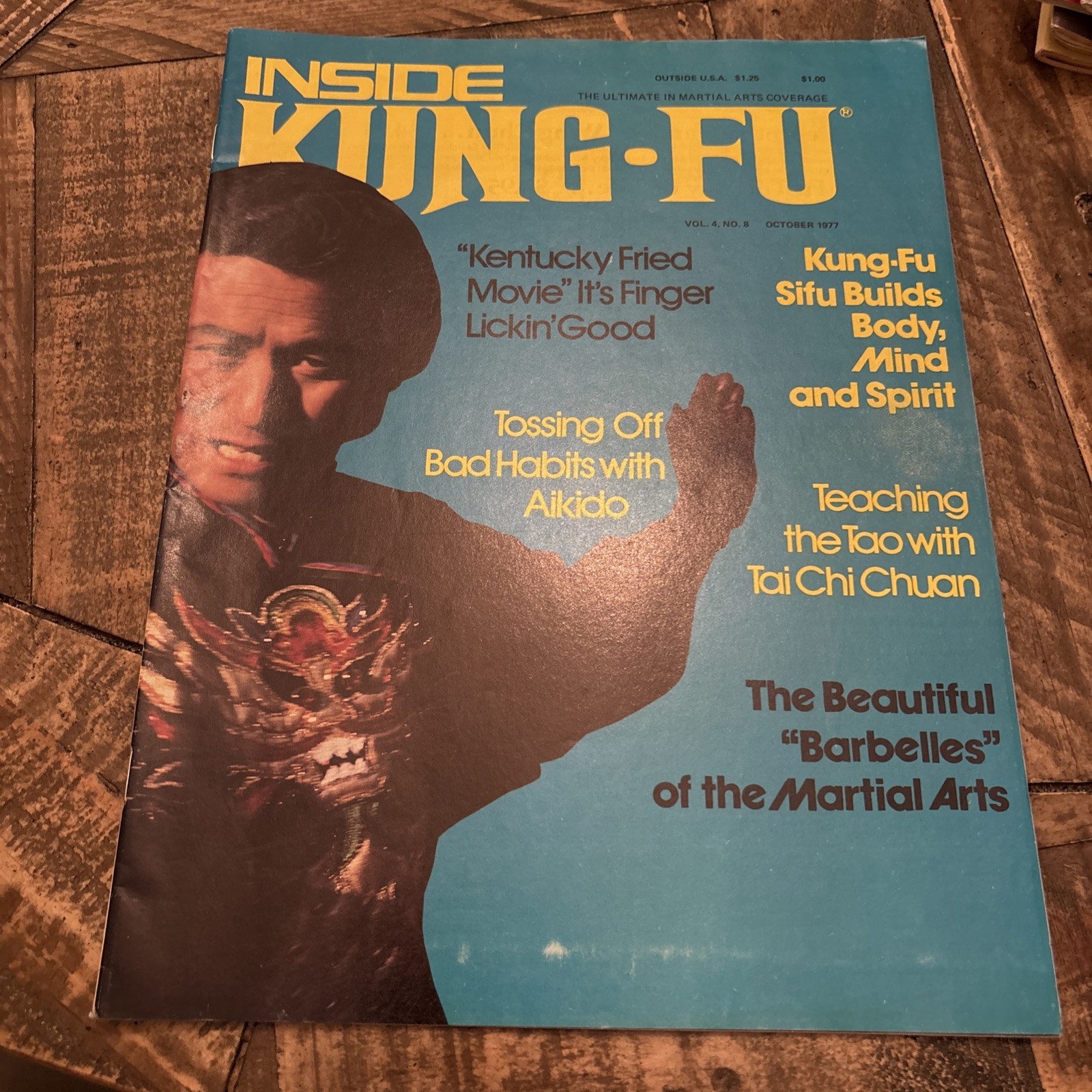 Inside Kung Fu   Vol 4   No 8  Vintage Martial Arts Magazine Tai Chi ++