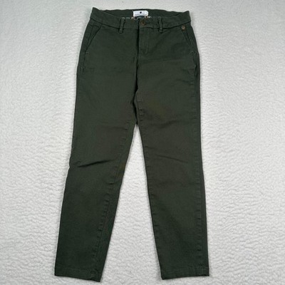 Freeman T Porter Claudia Felicita Pants Womens 25 Chino Stretch Olive Green