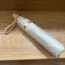 Celine Foldable Umbrella Macadam Pattern Lightweight Fashion Accessory