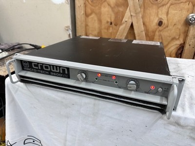 Crown Macro-Tech 3600vz Amplifier, L5 30 Amp Connector Tested & Working (#7398)