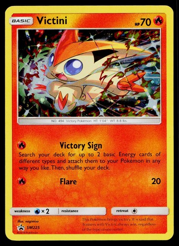 Victini - SM225 Holo Promo Sun & Moon Promo Pokemon