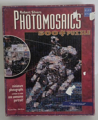 Jigsaw Puzzle Robert Silvers ''Astronaut'' Photo Mosaics 500 Pce 50 X 35cm.