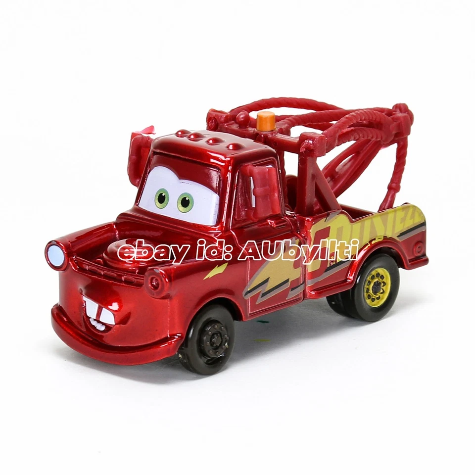 2-PACK Mattel Disney Pixar Cars Lightning McQueen Mater 1:55 Diecast, NEW Loose - image 2 of 4