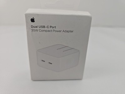 Genuine Apple 35W Dual USB-C Port Compact Power Adapter MNWM3AM/A  A2571