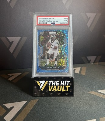 Jalen Hurts 2020 Panini Prizm No Huddle Blue Prizm #343 Rookie RC /79 PSA 9