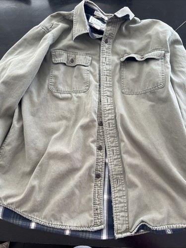 Camicia usata L.L Bean foderata a quadri taglia L-reg *Leggere bene * - Foto 1 di 18