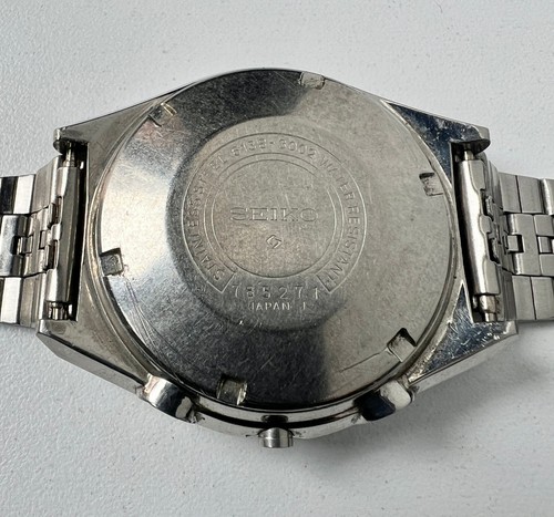 Seiko 6138-3002 Jumbo Automatik Chronograph Uhr Herren schwarzes Zifferblatt Vintage 6138B - Bild 6 von 10