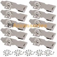 10x 3" inch Zinc Plated Safety Hasp and Staple for Gate Door Cabinet Lock