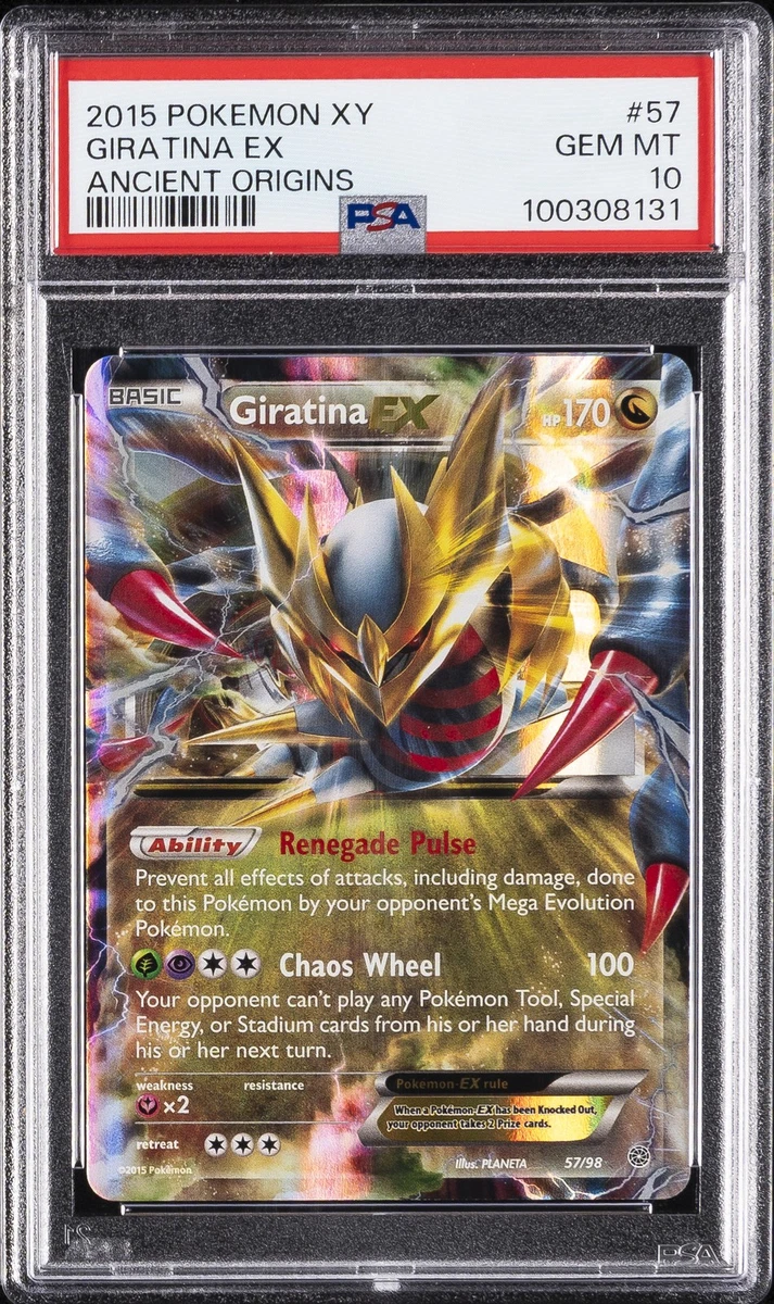 giratina ex pokemon card price 57/98 Holo Ultra Rare XY Ancient Origins Near sending their Pokemon into battle to prove who the best Pokemon Trainer is Giratina EX #57 Prices |