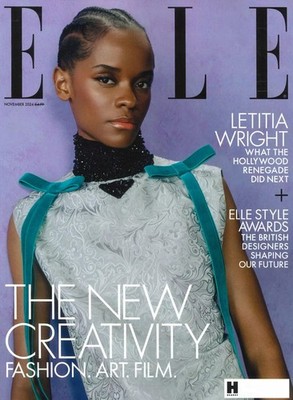 UK Elle Magazine Letitia Wright, James Norton, Law Roach, Style Awards-Nov 2024