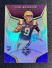 2020 Chronicles Draft Picks Limited Joe Burrow Foil Rookie Card RC LSU #1. rookie card picture