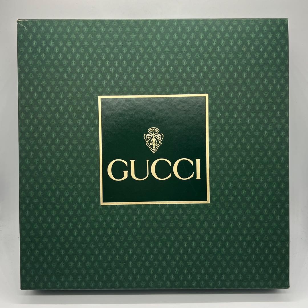 GUCCI Trinket Tray Accessory Valet Station Leather Bow Accent