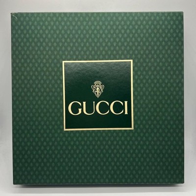 GUCCI Trinket Tray Accessory Valet Station Leather Bow Accent