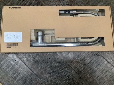 IKEA VIMMERN STAINLESS STEEL KITCHEN FAUCET BUILT-IN HAND SPRAYER