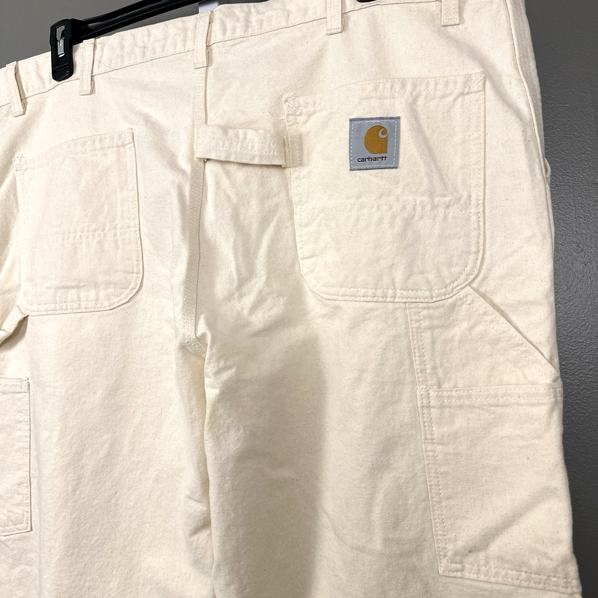 Vintage Carhartt Pants Men 44x32 Drill Painter Carpenter B05 NAT