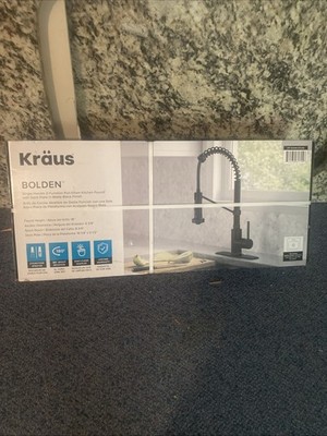 Kraus Bolden KPF-1610MB-DP02MB 18 inch Kitchen Faucet - Matte Black