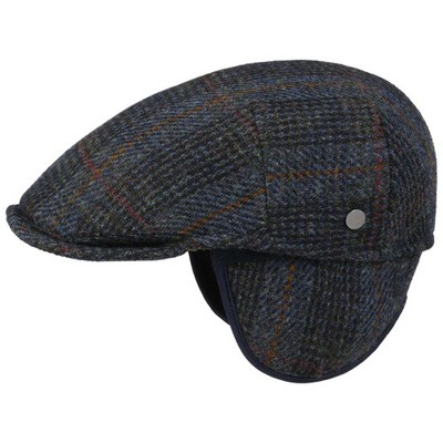 LIERYS Harris Tweed Ear Flaps Flatcap Schirmmütze Schiebermütze Mützen