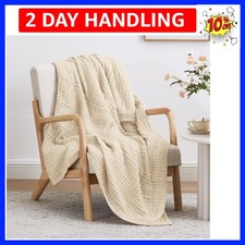 6 Layer 100 Cotton Muslin Blanket, 60"x80" Twin Muslin Blanket for Couch Bed...