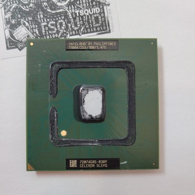 Intel Celeron SL5VQ CPU 1.1GHz 256K 100MHz 1.475V Socket 370 Tualatin Processor