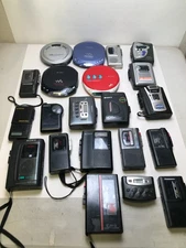Lot Of 21 Sony CD, Cassette, Voice Recorder Players Parts Or Repair Only