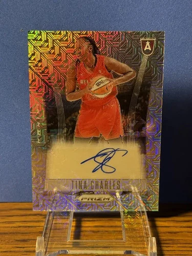 2024 WNBA Panini Tina Charles Throwbacks Mojo Auto Prizm 07/25 #TB-TC Dream