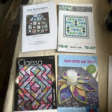 6 Quilt patterns - new in package. Mix Lot