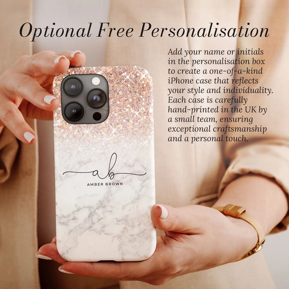 Capa telefone personalizada para iPhone 16 16e 15 14 13 Pro Max gradiente impressão mármore - Imagem 3 de 4