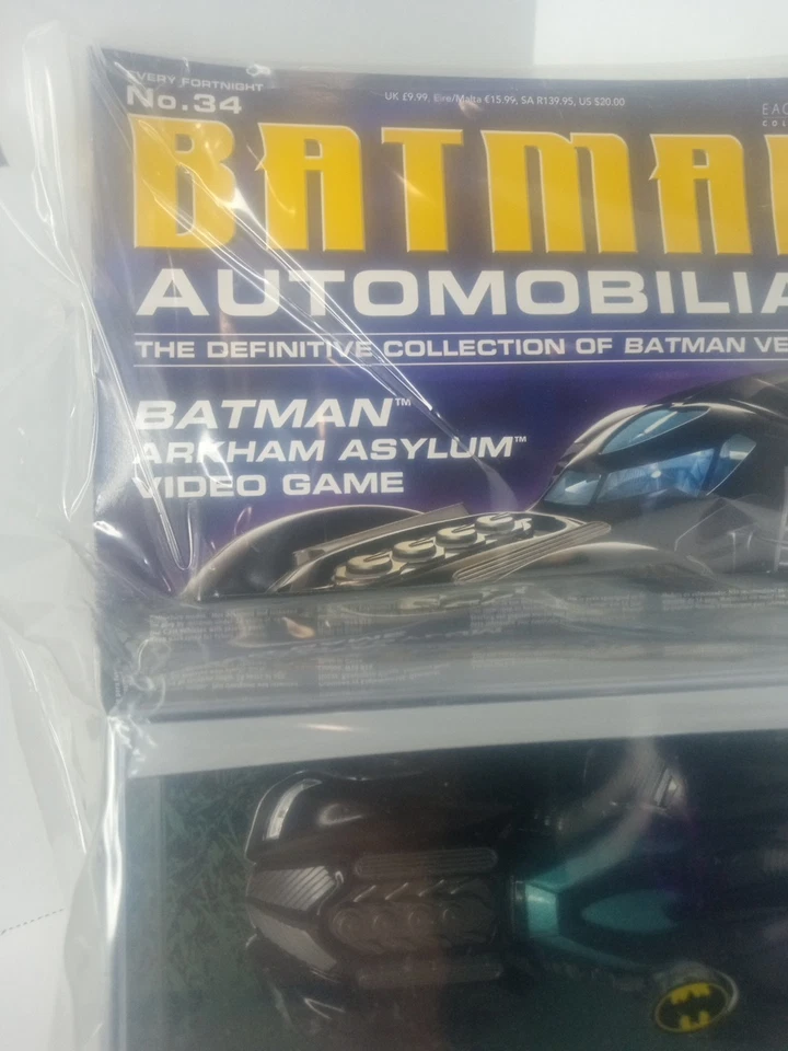 Eaglemoss Batman Automobilia Magazine #34 • ARKHAM ASYLUM Video Game BATMOBILE - Image 2 of 4
