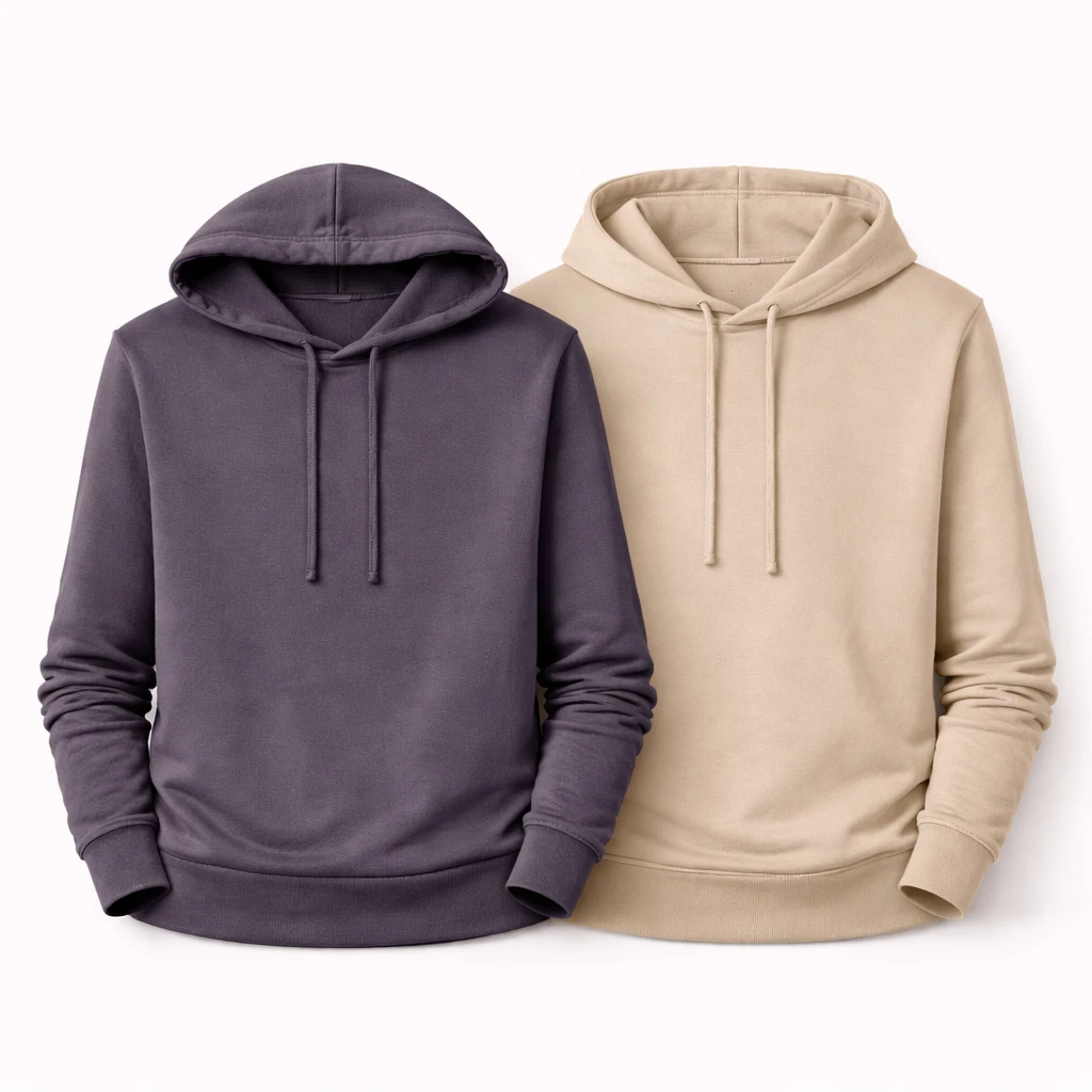 100% Cotton Lightweight Hoodie Garment Dyed Gray & Oyster Pullover All Seasons
Opens in a new window