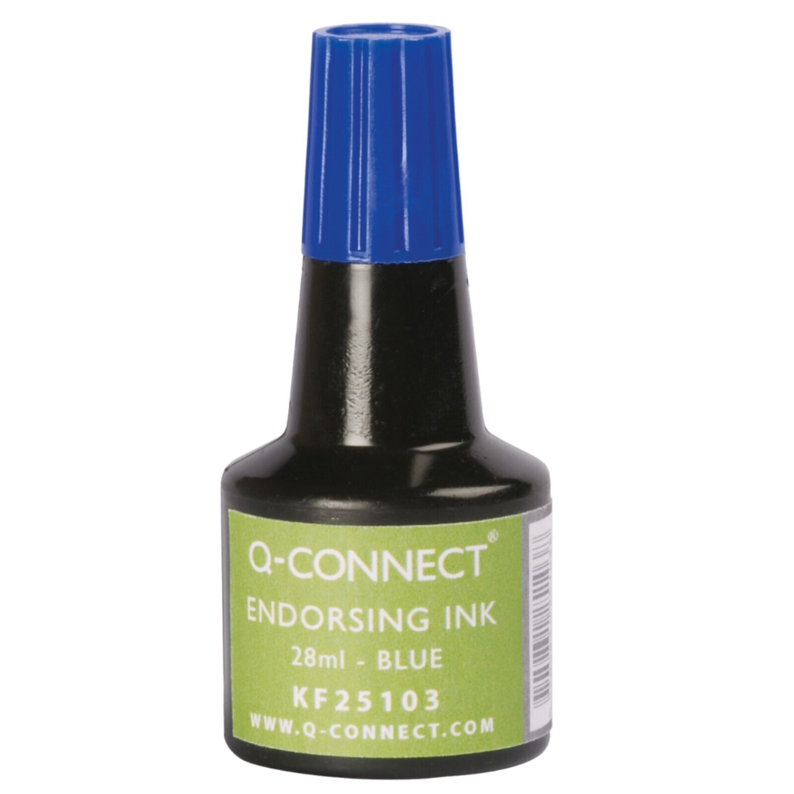 Q-Connect Endorsing Ink for Stamp Pads - 28ml - Black (KF25105) - Image 3