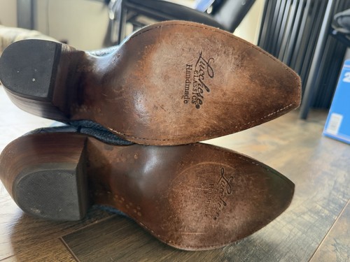 Women’s Lucchese Python Western Cowgirl Boots 9B - Picture 11 of 13