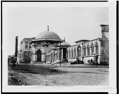 Constantinople,Tomb,Sultan Mahmoud,Mehmed II,burial sites,Istanbul,Turkey,1860