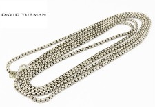NYJEWEL David Yurman 925 Sterling Silver Extra Long 3.6mm Box Chain Necklace 72