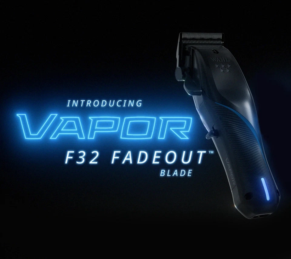 Wahl Professional VAPOR F32 FADEOUT Clipper TAGLIACAPELLI TOSATRICE CORDLESS - Immagine 2 di 4